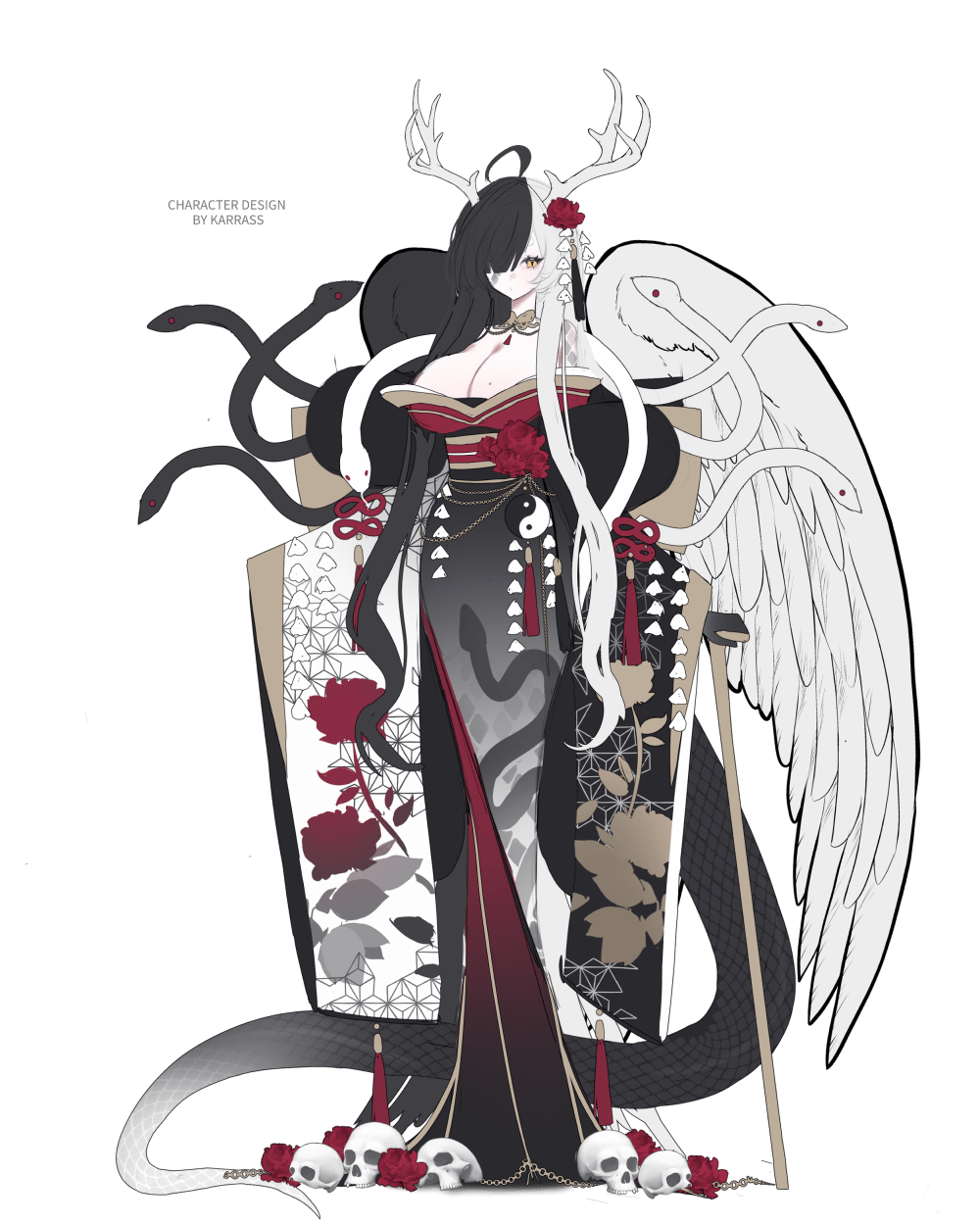 Bust up illustration by @eki_doki